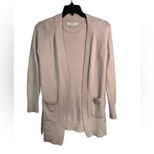 Loft pale pink open front cardigan